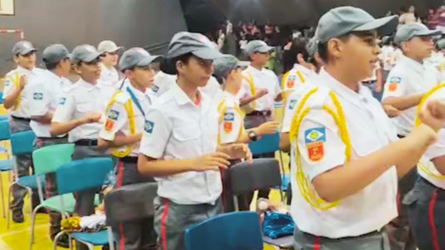 FUTURO SEGURO: Quase 100 alunos da Escola Militar Tiradentes se formam no Proerd em Cáceres/MT